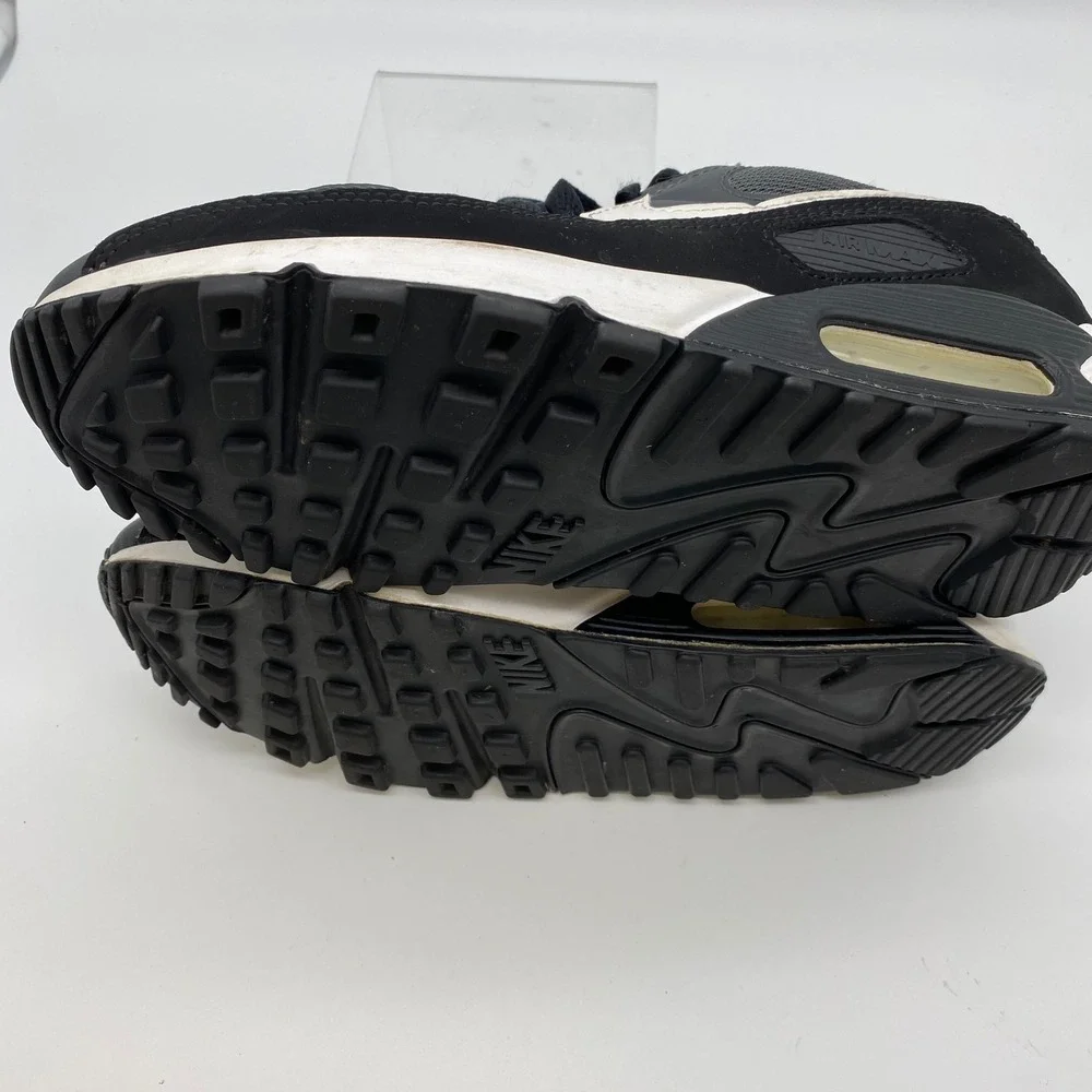 Nike Air Max 90 Mens 8 Black Off Noir Black White CN8490-002 Low Top Sneakers